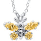 Sterling Silver Birthstone Butterfly Pendant
